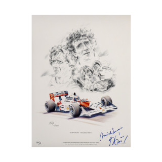 Alain Prost - McLaren MP4/5 autographed
