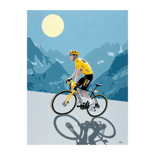 On Top in Yellow Original Painting