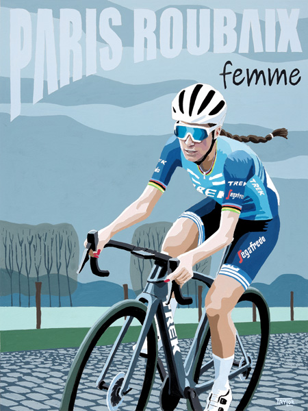 Roubaix Femme, painting by Simon Taylor