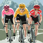 Grand Tours 2018, gouache on paper 36 x 48cm by Simon Taylor - £750.00